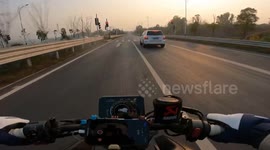 Dangerous Moment on the Road