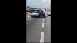 Child Car Seat Saves Kid in Rollover Accident on Via Dutra in São José dos Campos (SP)