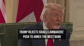 Trump Rejects Israeli Lawmakers' Push to Annex the West Bank