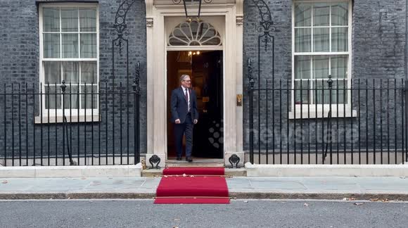 UK Prime Minister Keir Starmer welcomes President Zelenskyy to 10 Downing Street