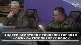 Russian defense minister visits battle zone in Ukraine