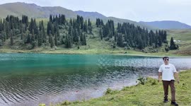 Man falls into lake while filming scenic view in Guangdong, China