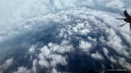 UNCAPTIONED: Stunning images and video show inside 'world's strongest storm' Hurricane Melissa