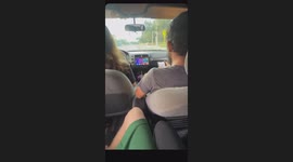 Unlatched Car Hood Flies Up