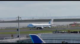 Japan: Air Force One Carrying President Trump Departs Tokyo for South Korea