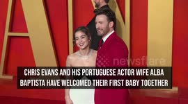 Chris Evans and wife Alba Baptista welcome baby girl