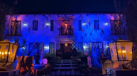 Magical Halloween-Decorated Houses Light Up Hollywood Nights
