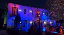 Magical Halloween-Decorated Houses Light Up Hollywood Nights