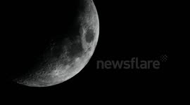 Amazing 2600mm Zoomed Quarter Moon in High Contrast V10704a