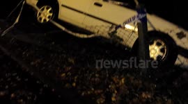 Car crashes in to tree budshead rd plymouth