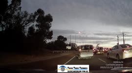 Man headbutts cars on Perth freeway