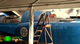 Bluebird replica takes to the water