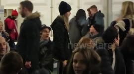 Cara Delevingne departs the Winter Wonderland Ice Rink 