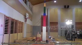World Record - Tallest Domino Structure ever!