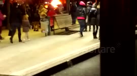 Car Fire at Disney Land Paris