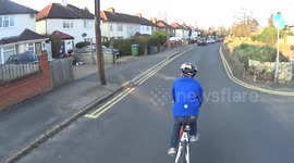 Close Pass On 9 Yo Kid (EY15 DWE)