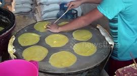 Super satisfying process of making a spring roll skin