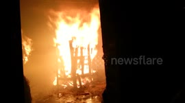 How to enter a burning room - Fire Fighter training 