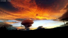 Halloween 2025 spooky sunset from Scotland