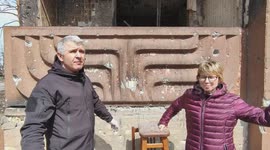 Burned Apartment Walkthrough After Shelling in Irpin, Kyiv Region, Ukraine