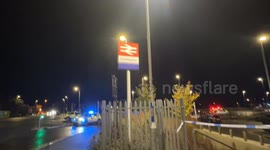 train attack in Huntingdon