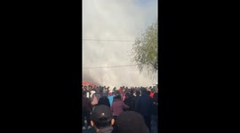 Heating pipe bursts and shoots hot steam high in Jilin, China