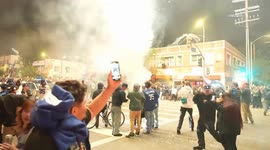 US, Los Angeles: Echo Park Dodgers Win World Series Aftermath Part 2