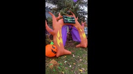 Epic Scary Halloween Set Up brought alive for all children at heart to celebrate