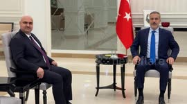 Turkish FM Fidan meets Iraqi Turkmen Front Chairman in Baghdad