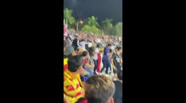 Football fans fight in stadium after match in Malaysia