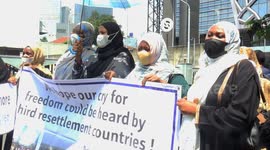 Sudanese refugees in Jakarta protest to demand UN action on Sudan crisis
