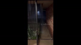 Heavy rain and thunderstorm sweep through Midwest City, Oklahoma, USA