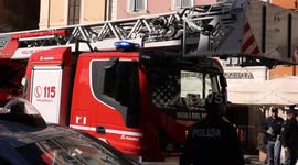 Rome's medieval tower collapses during renovation, trapping one worker, injuring another