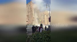 Historic Torre Dei Conti Partially Collapses In Central Rome