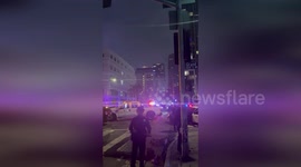US: Chaos Erupts In Downtown Los Angeles After Dodgers World Series Win