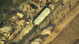 US Drone Captures Hamas Looting Aid Truck In Gaza