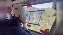 Spain: Helicopter Mobilized To Rescue Injured Hiker In Remote Mountains Near Valencia