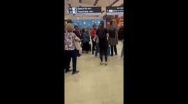 Flash Flooding Inside Sydney Airport Terminal as Thunderstorm Pounds City