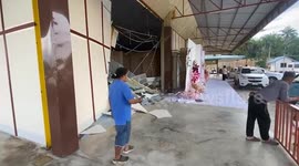 Wedding crasher! Driver rams car into wedding reception when she 'presses wrong gear'