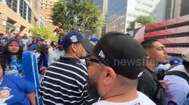 Thousands of fans flock to streets as LA Dodgers mark championship victory