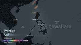 MOTION GRAPHICS - Typhoon Kalmaegi hits Philippines