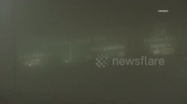 US, Los Angeles: Glendale Extreme Fog