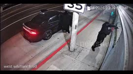 US, Los Angeles: Pico Rivera Pharmacy Burglary Caught On Camera Part 2