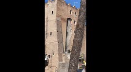 Worker dies after part of medieval tower collapses near Colosseum