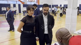 Democratic mayoral candidate Zohran Mamdani votes with wife in New York