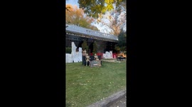 Titanic Halloween House makes waves in Idaho—421K views for viral shipwreck display