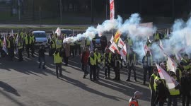 Polish coal miners stage protest to defend industry