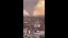 Massive fireball erupts after UPS Airlines Flight 2976 crashes at Louisville Muhammad Ali International Airport — three onboard, multiple ground casualties