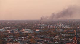 US: Large Fire Erupts in Chicago’s Albany Park Neighborhood