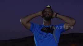 Muslims cross desert from Mecca to Medina, following Prophet Muhammad with deep reverence